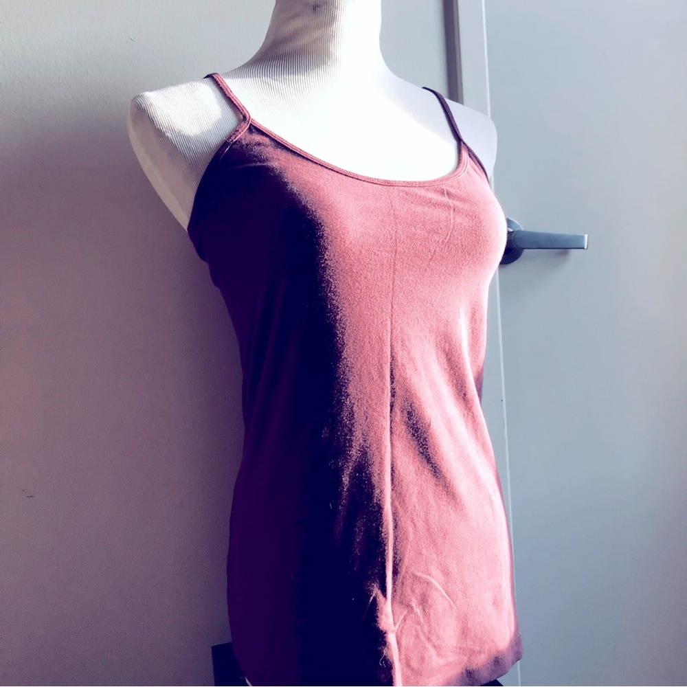 Women’s Slim Spaghetti Strap Tank Top - Mauve XL